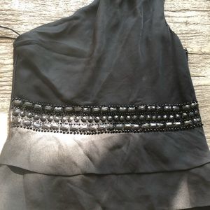 Holiday party?? Buy this Aryn K layered dress with stone detailing sz 12.